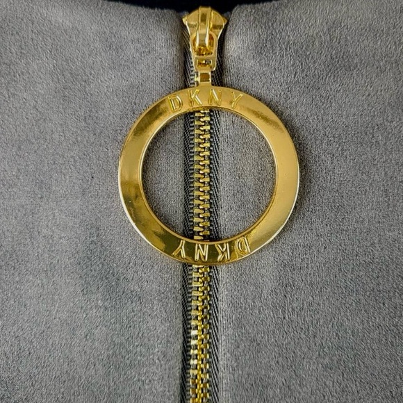 DKNY Faux Suede Fit Flare Scuba Dress Size 4 - Picture 10 of 13